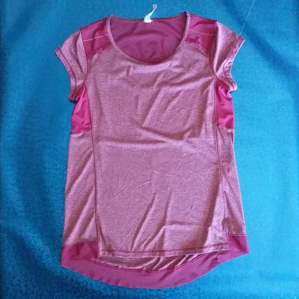 Champion Pink Short Sleeve Work Out Shirt